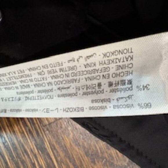 EUC Zara viscose utility/cargo black pants tall sz S - Picture 5 of 7